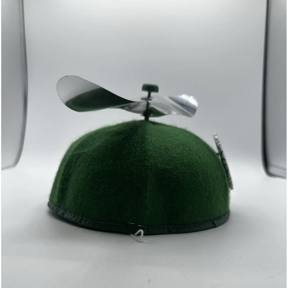 Vintage Jhats Old Fogey Propeller Hat Green Novelty Helicopter Cap USA